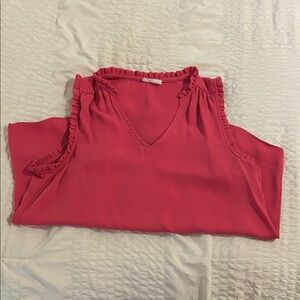 Elegant Ruffle Sleeve Blouse in Pink